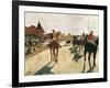 The Parade, or Race Horses in Front of the Stands-Edgar Degas-Framed Art Print