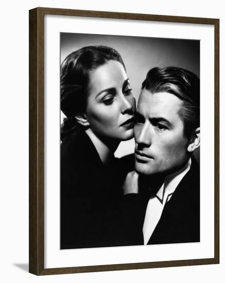 THE PARADINE CASE, 1948 directed by ALFRED HITCHCOCK Alida Valli and Gregory Peck (b/w photo)-null-Framed Photo