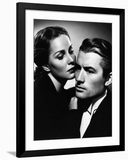 THE PARADINE CASE, 1948 directed by ALFRED HITCHCOCK Alida Valli and Gregory Peck (b/w photo)-null-Framed Photo