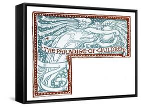 The Paradise of children-Walter Crane-Framed Stretched Canvas