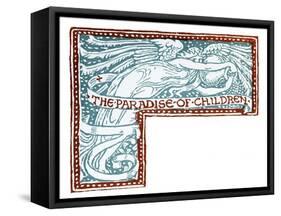 The Paradise of children-Walter Crane-Framed Stretched Canvas