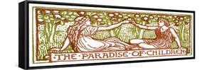 The Paradise of children-Walter Crane-Framed Stretched Canvas