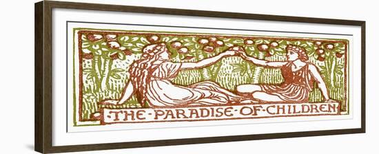 The Paradise of children-Walter Crane-Framed Giclee Print