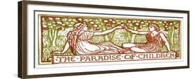 The Paradise of children-Walter Crane-Framed Giclee Print