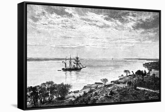 The Parana River, South America, 1895-null-Framed Stretched Canvas