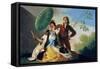 The Parasol, 1777-Francisco de Goya-Framed Stretched Canvas