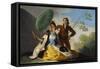 The Parasol, 1777-Francisco de Goya-Framed Stretched Canvas