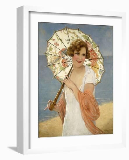 The Parasol-Francois Martin-Kavel-Framed Giclee Print