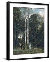 The Parc Des Lions at Port-Marly-Jean-Baptiste-Camille Corot-Framed Giclee Print