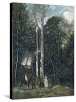 The Parc Des Lions at Port-Marly-Jean-Baptiste-Camille Corot-Stretched Canvas