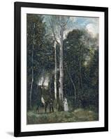 The Parc Des Lions at Port-Marly-Jean-Baptiste-Camille Corot-Framed Premium Giclee Print