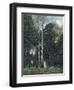 The Parc Des Lions at Port-Marly-Jean-Baptiste-Camille Corot-Framed Giclee Print