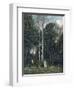 The Parc Des Lions at Port-Marly-Jean-Baptiste-Camille Corot-Framed Giclee Print