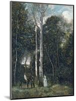 The Parc Des Lions at Port-Marly-Jean-Baptiste-Camille Corot-Mounted Giclee Print