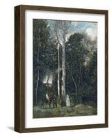 The Parc Des Lions at Port-Marly-Jean-Baptiste-Camille Corot-Framed Giclee Print