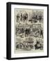 The Parcels Post, First Day, Sketches at the General Post Office-null-Framed Giclee Print