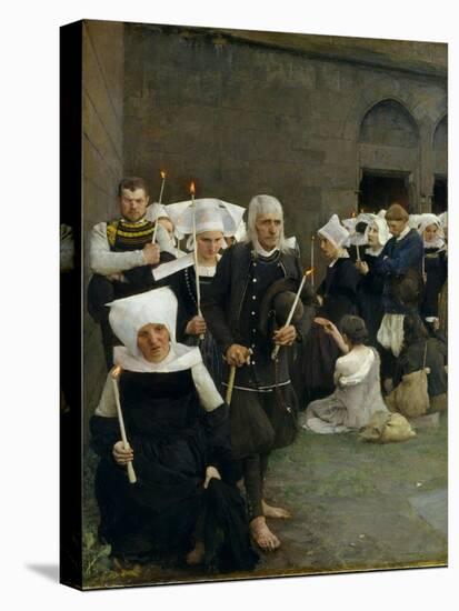 The Pardon in Brittany, 1886-Pascal Adolphe Jean Dagnan-Bouveret-Stretched Canvas