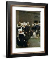 The Pardon in Brittany, 1886-Pascal Adolphe Jean Dagnan-Bouveret-Framed Giclee Print