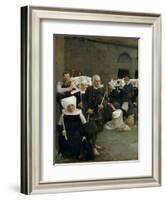 The Pardon in Brittany, 1886-Pascal Adolphe Jean Dagnan-Bouveret-Framed Giclee Print