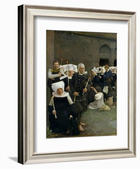 The Pardon in Brittany, 1886-Pascal Adolphe Jean Dagnan-Bouveret-Framed Giclee Print