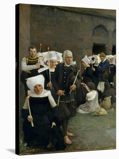 The Pardon in Brittany, 1886-Pascal Adolphe Jean Dagnan-Bouveret-Stretched Canvas
