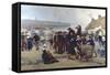 The Pardon in Brittany-Theophile Louis Deyrolle-Framed Stretched Canvas