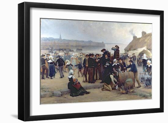 The Pardon in Brittany-Theophile Louis Deyrolle-Framed Giclee Print