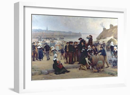 The Pardon in Brittany-Theophile Louis Deyrolle-Framed Giclee Print