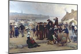 The Pardon in Brittany-Theophile Louis Deyrolle-Mounted Giclee Print