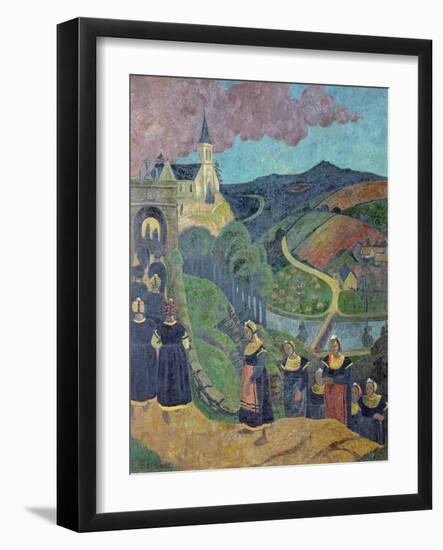 The Pardon of Notre-Dame-Des-Portes at Chateauneuf-Du-Faou, c.1894-Paul Serusier-Framed Giclee Print