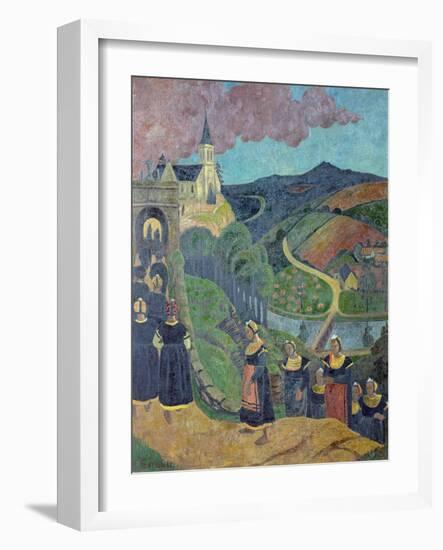 The Pardon of Notre-Dame-Des-Portes at Chateauneuf-Du-Faou, c.1894-Paul Serusier-Framed Giclee Print