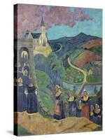 The Pardon of Notre-Dame-Des-Portes at Chateauneuf-Du-Faou, c.1894-Paul Serusier-Stretched Canvas