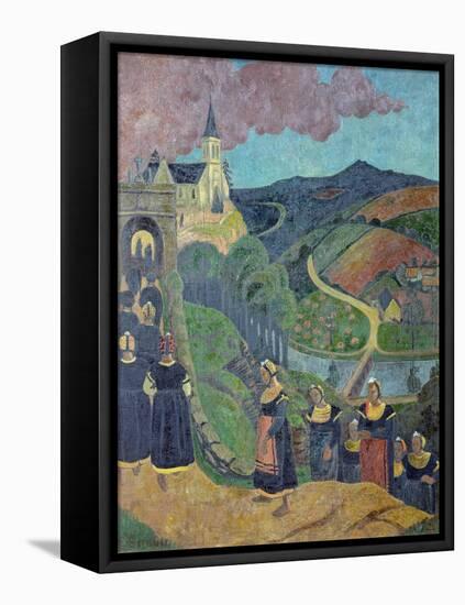 The Pardon of Notre-Dame-Des-Portes at Chateauneuf-Du-Faou, c.1894-Paul Serusier-Framed Stretched Canvas