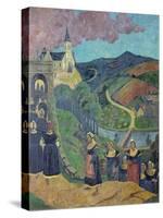 The Pardon of Notre-Dame-Des-Portes at Chateauneuf-Du-Faou, c.1894-Paul Serusier-Stretched Canvas