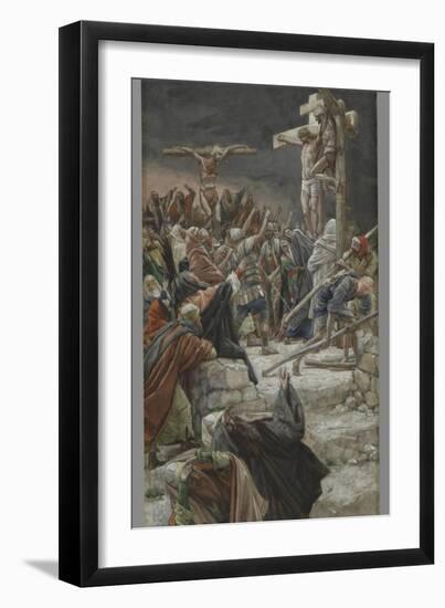 The Pardon of the Good Thief, Illustration from 'The Life of Our Lord Jesus Christ', 1886-94-James Tissot-Framed Giclee Print