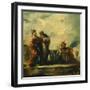 The Parents of Tobias, Detail from the Marriage of Tobias-Giovanni Antonio Guardi-Framed Giclee Print