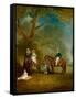 The Pares Family of Hopwell in a Wooded Landscape-John E. Ferneley-Framed Stretched Canvas