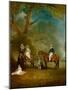 The Pares Family of Hopwell in a Wooded Landscape-John E. Ferneley-Mounted Giclee Print