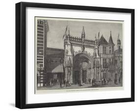 The Paris Exhibition, Facade of the Portuguese Section, Avenue of Nations-null-Framed Giclee Print