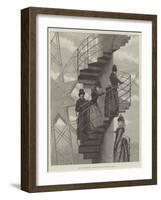 The Paris Exhibition, Sunday Reception at the Eiffel Tower-Julius Mandes Price-Framed Giclee Print