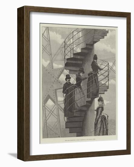 The Paris Exhibition, Sunday Reception at the Eiffel Tower-Julius Mandes Price-Framed Giclee Print