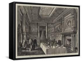 The Paris Exhibition, the Dining Room in the Prince of Wales's Pavilion-null-Framed Stretched Canvas