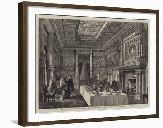 The Paris Exhibition, the Dining Room in the Prince of Wales's Pavilion-null-Framed Giclee Print