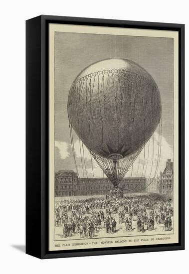 The Paris Exhibition, the Monster Balloon in the Place De Carrousel-null-Framed Stretched Canvas
