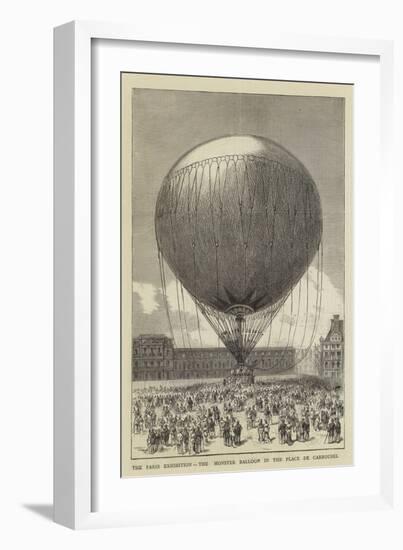 The Paris Exhibition, the Monster Balloon in the Place De Carrousel-null-Framed Giclee Print