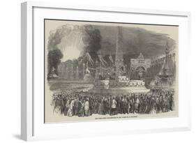 The Paris Fete, Illumination in the Place De La Concorde-null-Framed Giclee Print