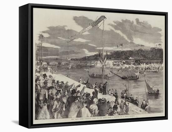 The Paris Fetes, Oriental Joust on the Seine-Edmond Morin-Framed Stretched Canvas