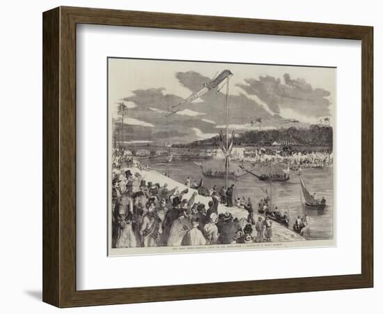 The Paris Fetes, Oriental Joust on the Seine-Edmond Morin-Framed Giclee Print