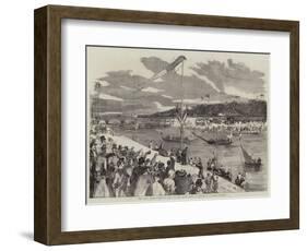 The Paris Fetes, Oriental Joust on the Seine-Edmond Morin-Framed Giclee Print