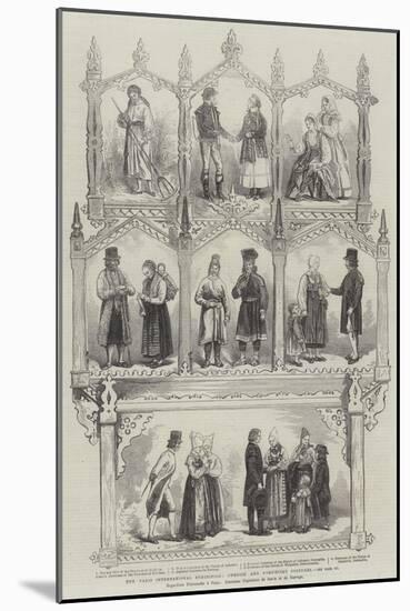The Paris International Exhibition, Swedish and Norwegian Costumes-Jules Pelcoq-Mounted Giclee Print